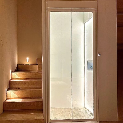 Safe Home Elevator With Sliding Doors 400-1000 Kg Capacity 0.6 M/S Speed Elevator Without Machine Room