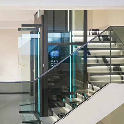 Up To 30 M Travel Height Home Elevators With Safety Sensors And Automatic Sliding Doors