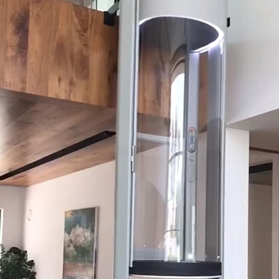 Microprocessor Controlled Automatic Door Capsule Lift Elevator With Emergency Stop