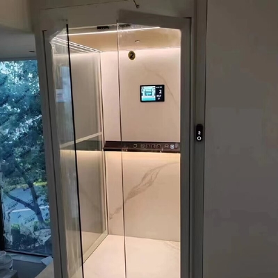 Emergency Stop Panic Button Hydraulic Lift For Home Stainless Steel Frames 304# Of Cabin