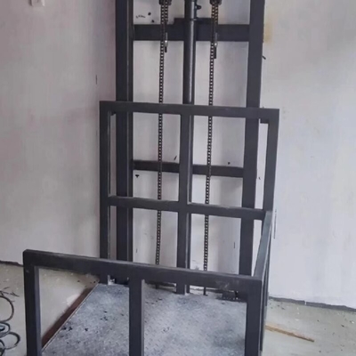 1-12M Lifting Height Steel Power Hydraulic Cargo Lift Elevator PLC Control