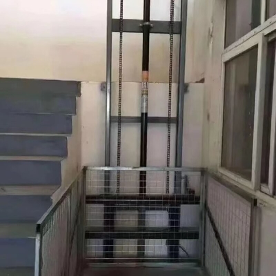 PLC Controlled Pit Pitless Hydraulic Cargo Lift Platform Elevator 1-2Tons