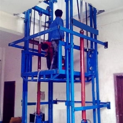 Safe Hydraulic Industrial Cargo Lift With Emergency Stop Button Freight Platform Lift