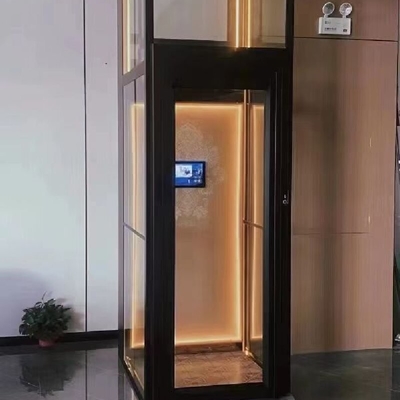 5Stop 2.2Kw Stainless Steel Lift Hydraulic Elevator Manufacturers With Microprocessor Control