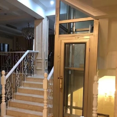 Emergency MRL Elevator with 4.7 kW Motor & Stainless Steel Cabin for Homes