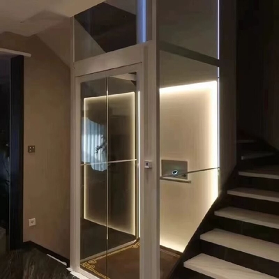 304 Stainless Steel / Aluminum Alloy Cabin 220V Hydraulic Elevator with Single Phase Power