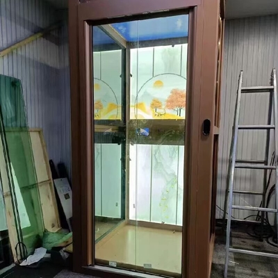 304# Stainless Steel Frames Of Cabin Compact Hydraulic Home Lift With Automatic Door And 4.7Kw Motor