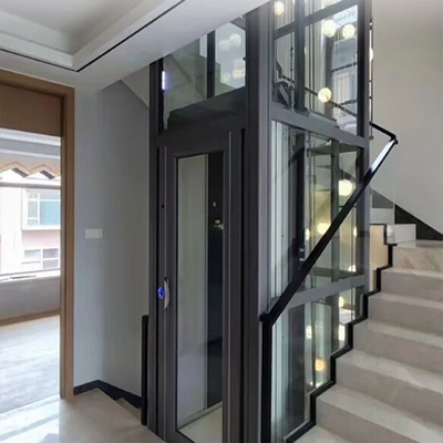 Silent Microprocessor Control System Traction Home Elevator Up 30 M Travel Height 0.6 M/S Speed