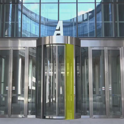 Aluminum Alloy Rotating Entrance Door / Gate Thermal Insulation