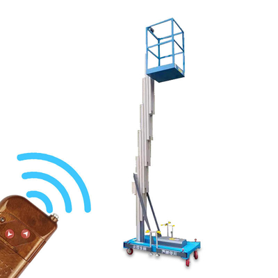Aluminum Alloy Retractable Electric Mast Lift Platform Safe Device