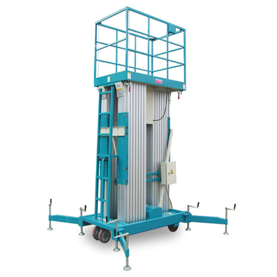 Aluminum Alloy Retractable Electric Mast Lift Platform Safe Device