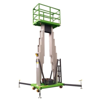 Hotel Use Light Aluminium Single Mast Lift Garment Shops Building Material Shops