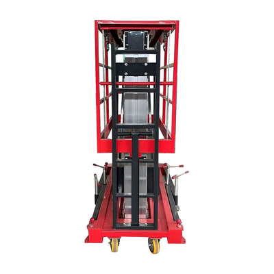 Hotel Use Light Aluminium Single Mast Lift Garment Shops Building Material Shops