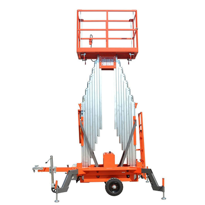 Hotel Use Light Aluminium Single Mast Lift Garment Shops Building Material Shops