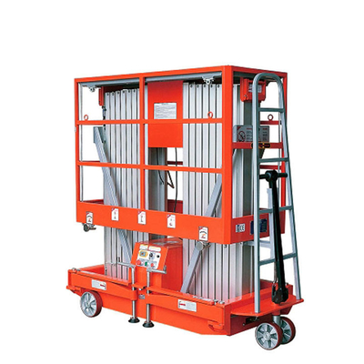 Hotel Use Light Aluminium Single Mast Lift Garment Shops Building Material Shops
