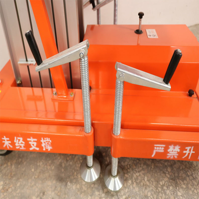 Hotel Use Light Aluminium Single Mast Lift Garment Shops Building Material Shops
