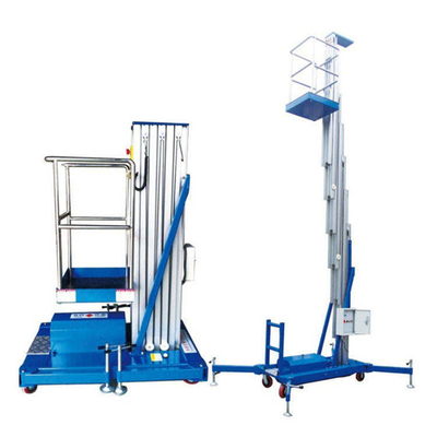 9m 11m Double Mast Aluminum Alloy Self Propelled Vertical Lift Platform