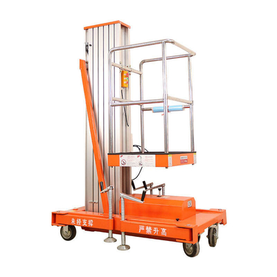 Hydraulic Double Mast Vertical Lift Mobile Portable Aluminum Outdoor