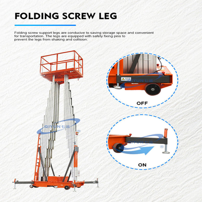 Small Indoor Outdoor Aluminum Lift Platform Portable Movable CE