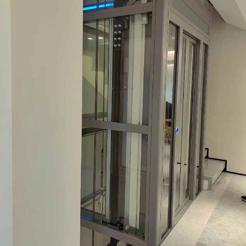 Traction Home Elevator With 30M Travel Height Driven By Gearless Traction System ISO9001 Certified
