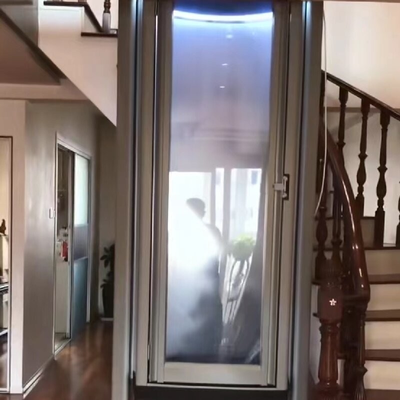 400 Kg Capacity Geared Capsule Elevator For Home Small Space capsule lift for 2 person