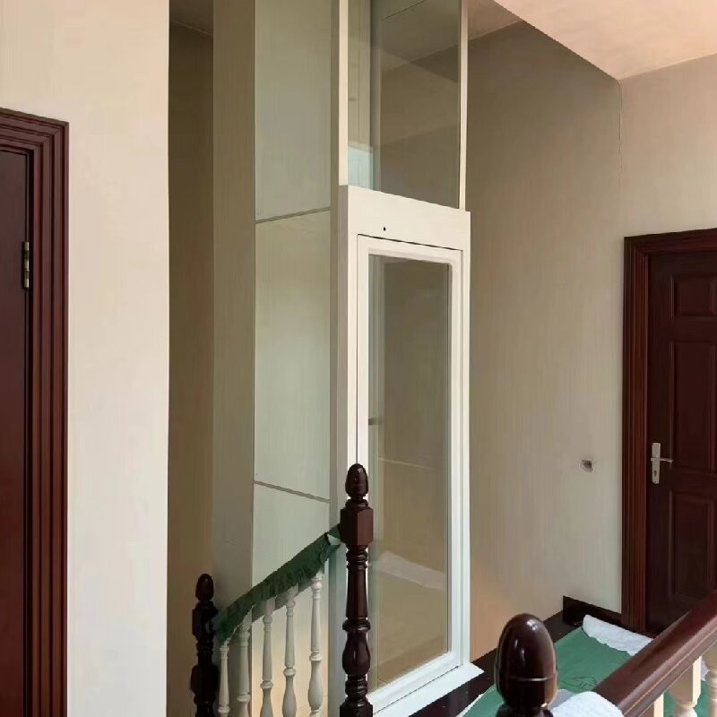 Single Phase AC pitless Hydraulic Elevator With Automatic Doors And 4.7 KW Motor For 5Stop