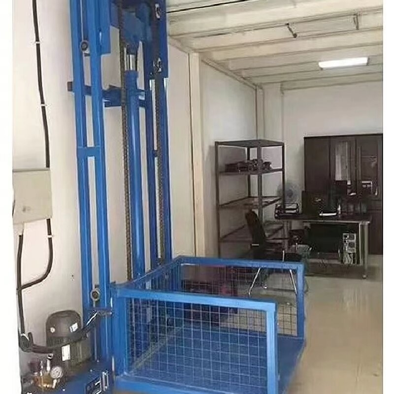 Pit Or No Pit Installation 1-2 Ton Hydraulic Cargo Lift Elevator With Safety Features