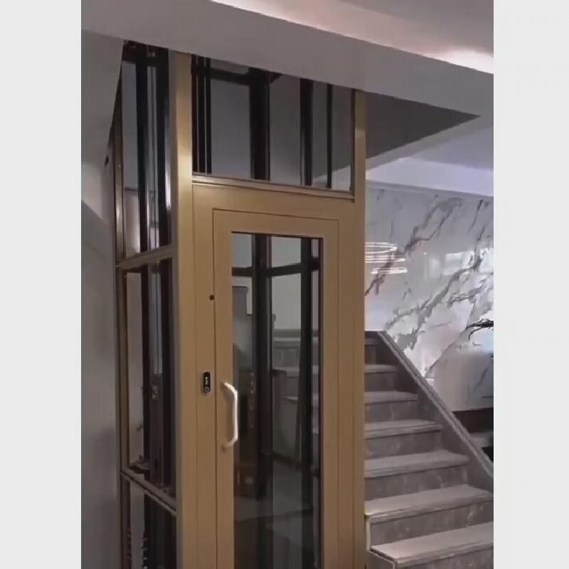 Home Villa Elevator Traction Slim And Elegant Elevator 0.4-1.0 m/s