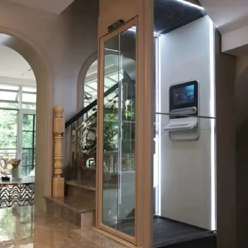 Extra Safety Automatic Sliding Door Elevator with 2.9M Large Cylinder and Microprocessor