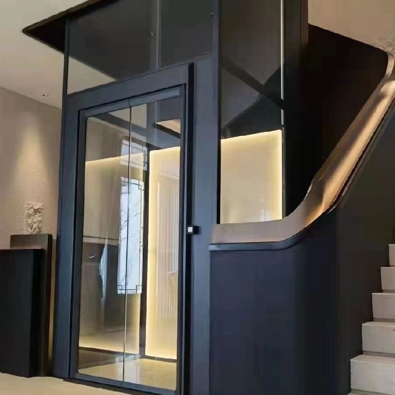 5 Stops Automatic Hydraulic Elevator With 4.7kW Motor Machine Room Less Mrl Elevator