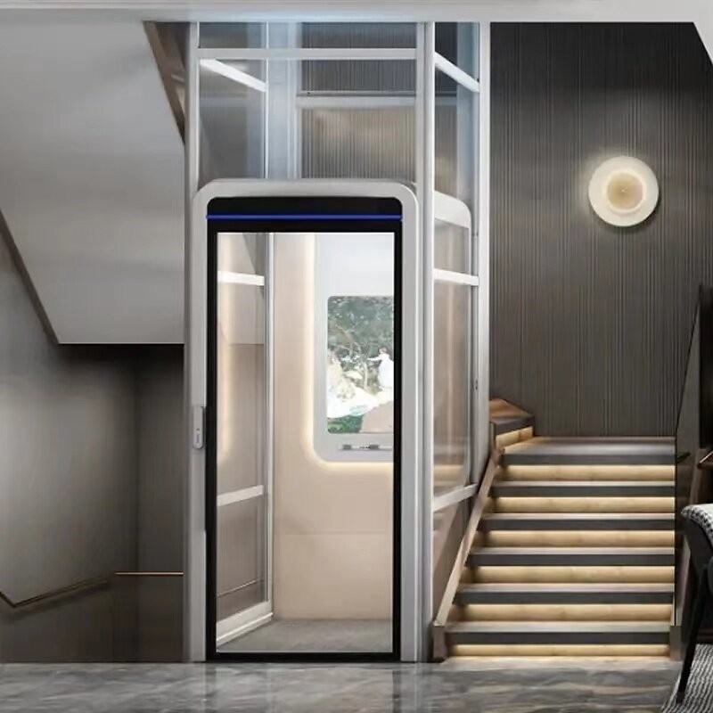 Space Saving MRL Elevator with 0 M Pit Depth 4.7 Kw Motor and Automatic Door
