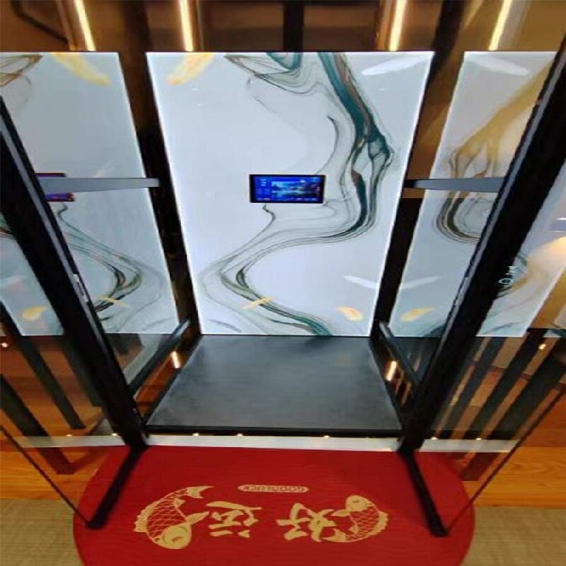 304# Stainless  Steel Cabin Home Elevator With And Single Phase AC Power Supply Mrl Gearless Elevator