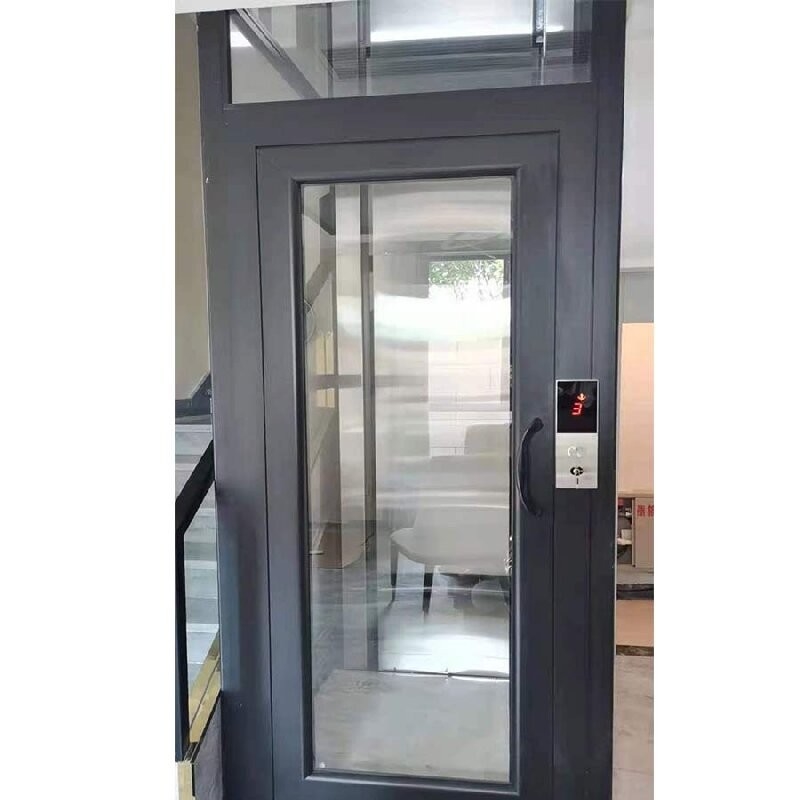 Deck Floor Hydraulic Machine Room Less Elevator With 2.2 Kw Motor And Single Phase AC Power Supply