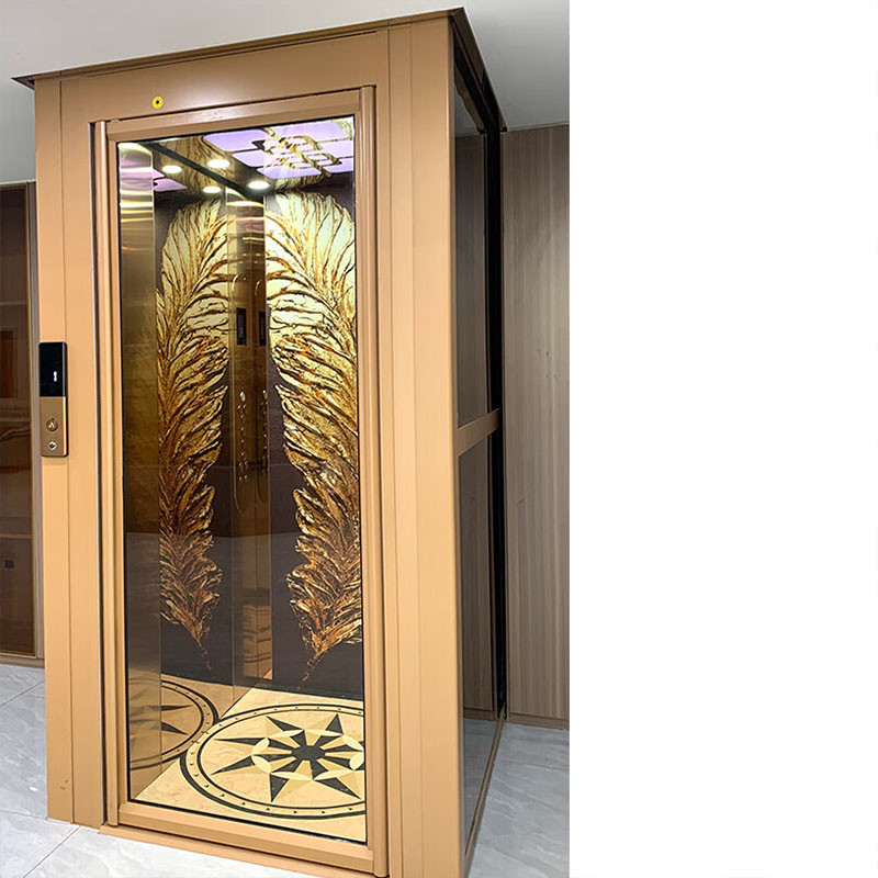 2.2 Kw Motor Hydraulic Elevators With Stainless Steel And Aluminum Alloy Cabin