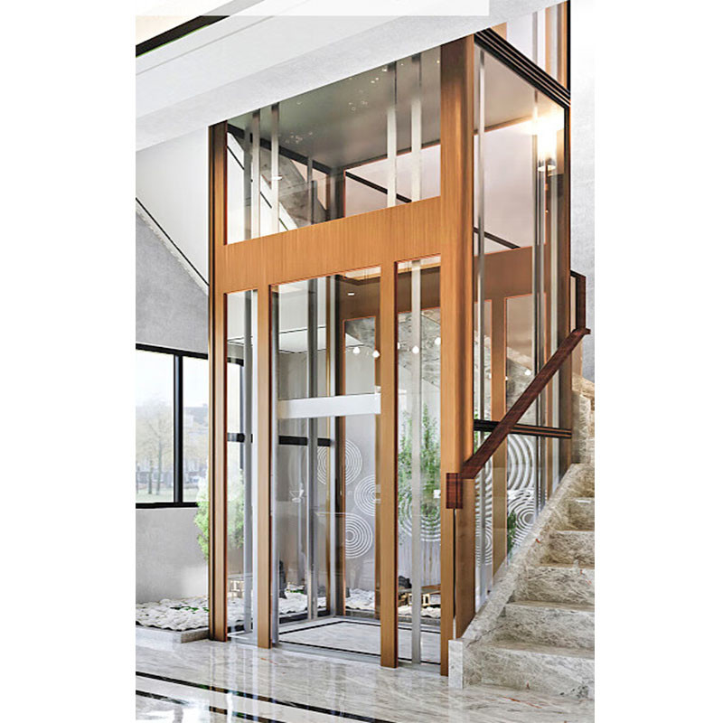 Quiet 0.6m/S Gearless traction home elevator For Up To 30M