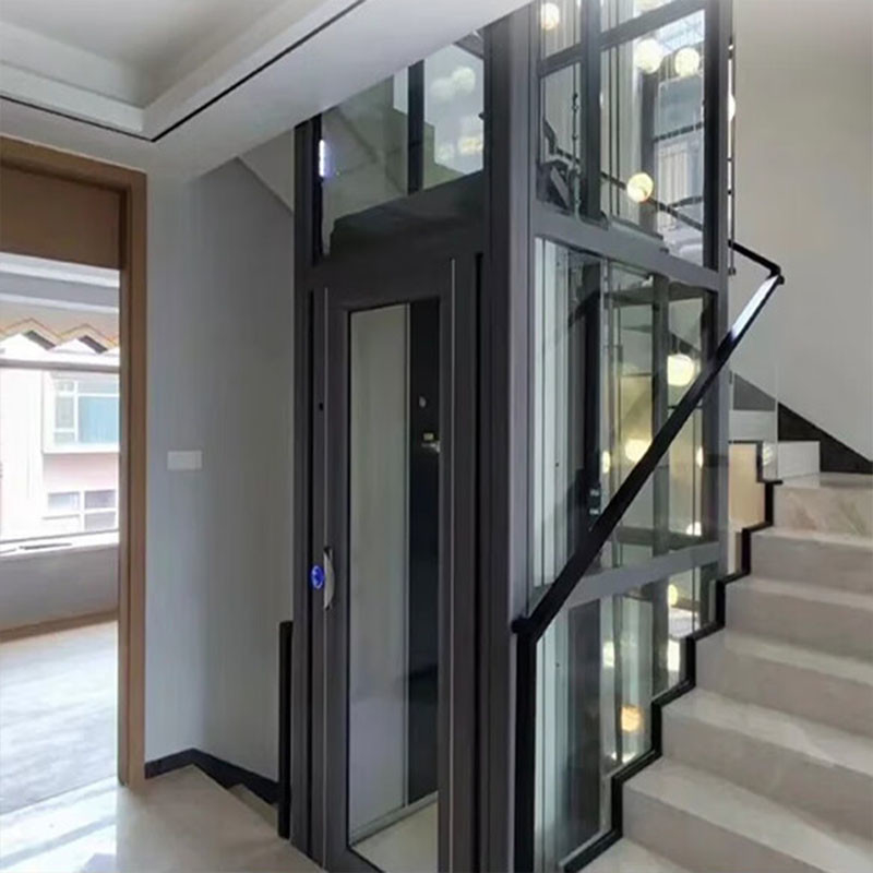 Silent Microprocessor Control System Traction Home Elevator Up 30 M Travel Height 0.6 M/S Speed