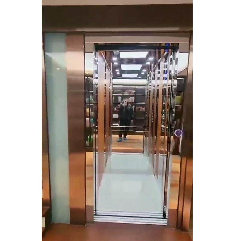 Stainless Steel Cable Traction Small Residential Elevators Smooth Running 0.6 M/S