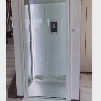 Center Opening Traction Home Elevator 2Stops -8Stops Automatic Door Type