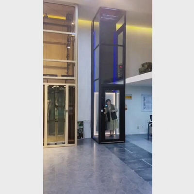 Office Platform Traction Type Elevators 500-1000 Kg Capacity Gear And Motor Drive System