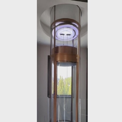 YIMEISITE Circle Elevator Clear Glass For Residential High Rises