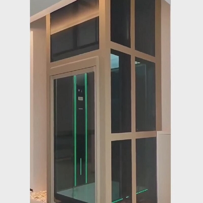 Single Swing Door Residential Traction Elevator / VVVF Control Home Elevator