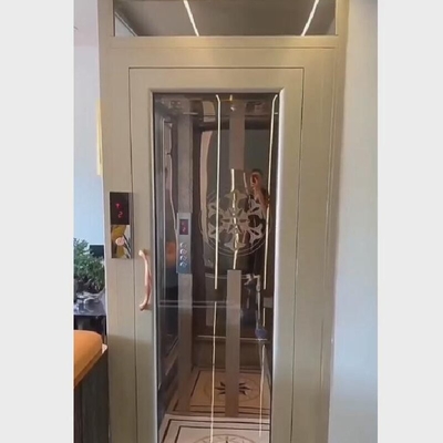 Aluminium Alloy Frames Traction Type Elevators 0.4-1.0m/S For Residential