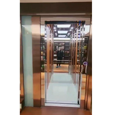 Stainless Steel Cable Traction Small Residential Elevators Smooth Running 0.6 M/S