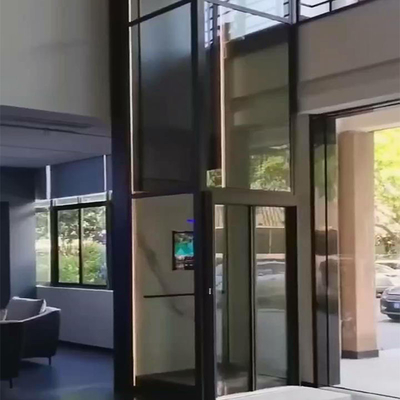 AC Drive Gearless Traction Compact Residential Elevators Contemporary