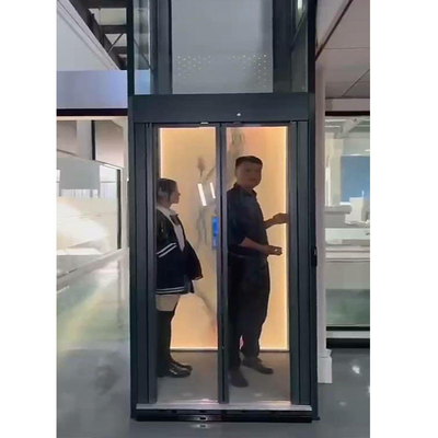Luxury Traction Home Elevator Microprocessor Based Gearless House Elevator Lift
