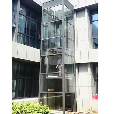 Outdoor Electric Residential Customized Passenger Home Elevator Lift With Automatic Center Door Opening