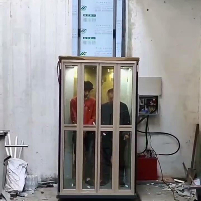 Outdoor Emergency Stop Home Elevator Naked Cabin Hydraulic Hoist